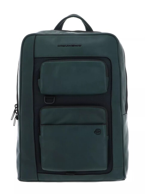 PIQUADRO LIKO Zaino porta PC 14"/ iPad 12,9" VERDE - Zaini da lavoro porta PC