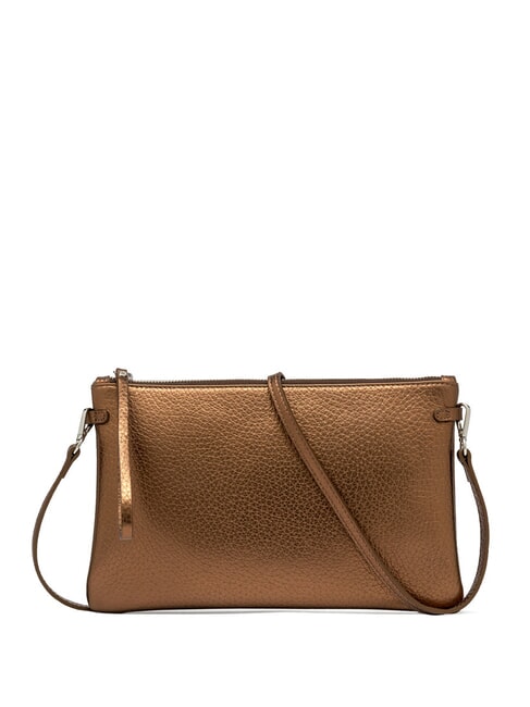 GIANNI CHIARINI HERMY Borsa busta in pelle metallizzata toasted - Borse Donna