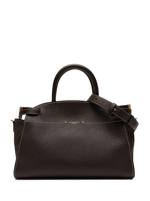 GIANNI CHIARINI FARAH Borsa grande a mano in pelle espresso - Borse Donna