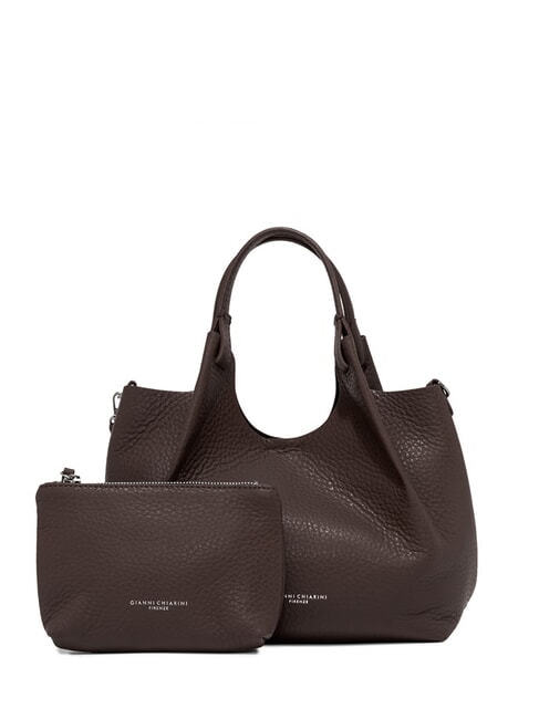 GIANNI CHIARINI DUA Borsa a spalla, in pelle espresso-castoro - Borse Donna