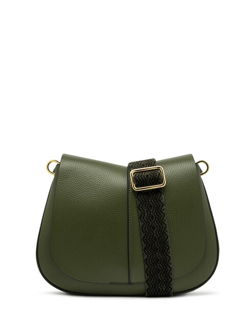 GIANNI CHIARINI HELENA ROUND Borsa in pelle con doppia tracolla deep fir - Borse Donna