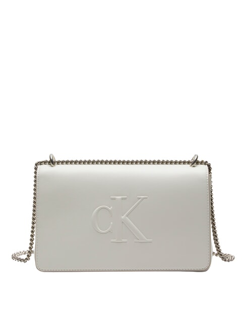 CALVIN KLEIN SCULPTED EW Borsetta a spalla / a tracolla lily white - Borse Donna
