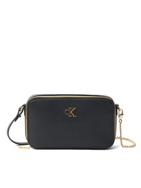 CALVIN KLEIN CKJ MINIMAL MONOGRAM Borsa camera case a tracolla na black - Borse Donna