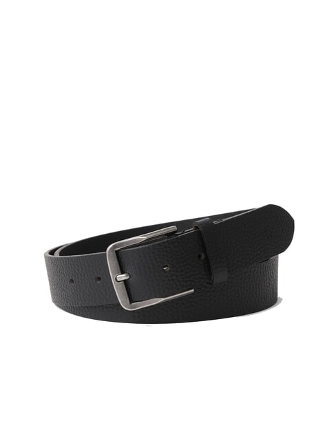 CALVIN KLEIN CKJ CLASSIC Cintura in pelle accorciabile black/antique silver - Cinture