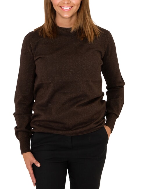 JOHN RICHMOND PARANA Cardigan girocollo maglia lurex moro - Maglie Donna