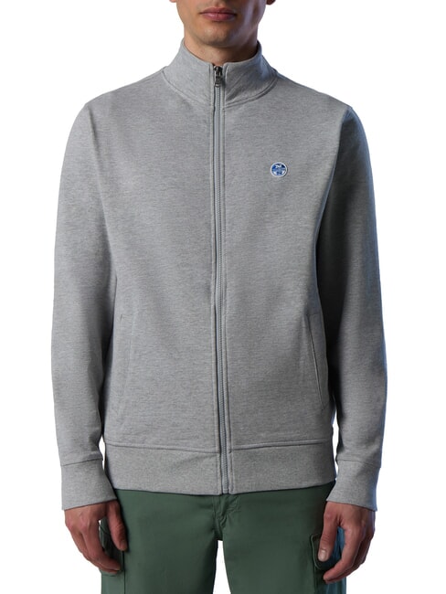 NORTH SAILS FULL ZIP  Felpa con cerniera grey melange - Felpe Uomo