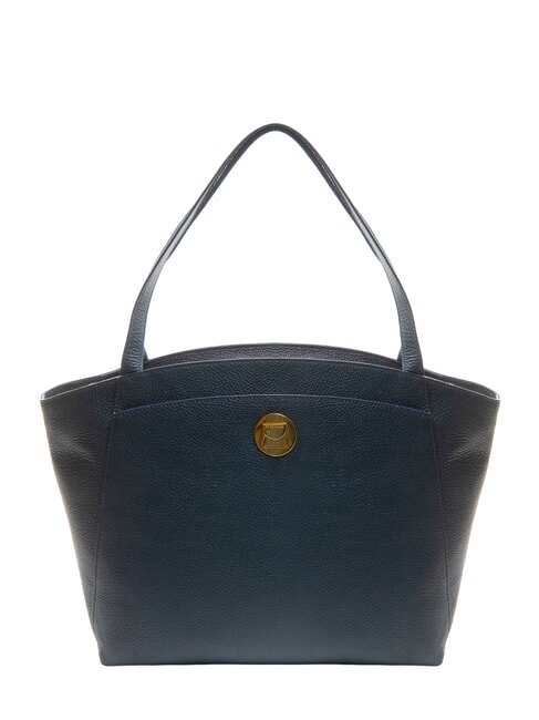 COCCINELLE LIYA Borsa a spalla in pelle martellata midnight blue - Borse Donna