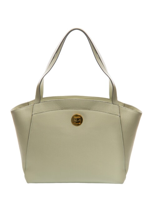 COCCINELLE LIYA Borsa a spalla in pelle martellata celadon green - Borse Donna