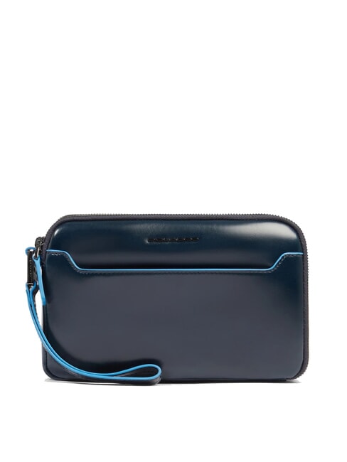 PIQUADRO BLUE SQUARE Pochette da uomo in pelle blu - Porta tablet & Organizer