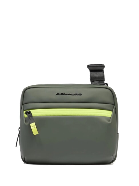 PIQUADRO CORNER SPECIALE GOMMATO Borsello idrorepellente VERDE - Tracolle Uomo
