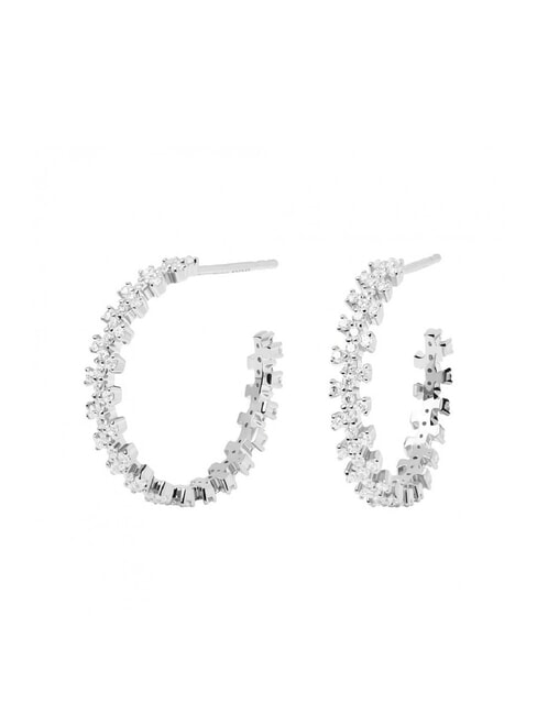 PDPAOLA THE NEW ESSENTIALS CROWN Orecchini in argento con zirconi argento - Orecchini
