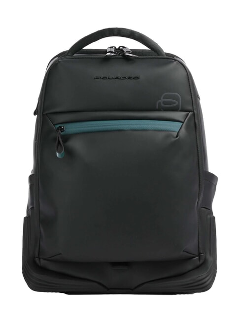 PIQUADRO CORNER SPECIALE GOMMATO  Zaino porta PC 14", espandibile Nero - Zaini da lavoro porta PC