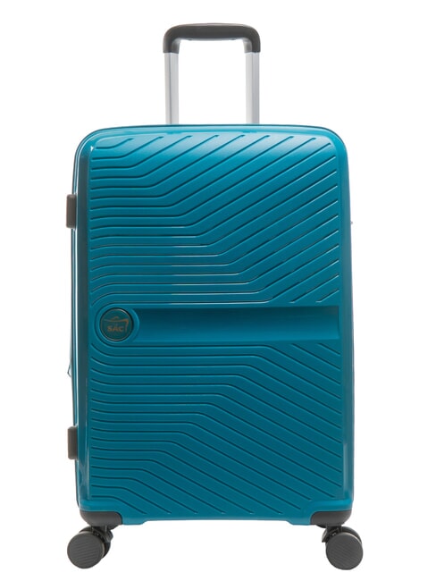 LESAC SLIDE Trolley medio espandibile ultraresistente petrol blue - Trolley Rigidi