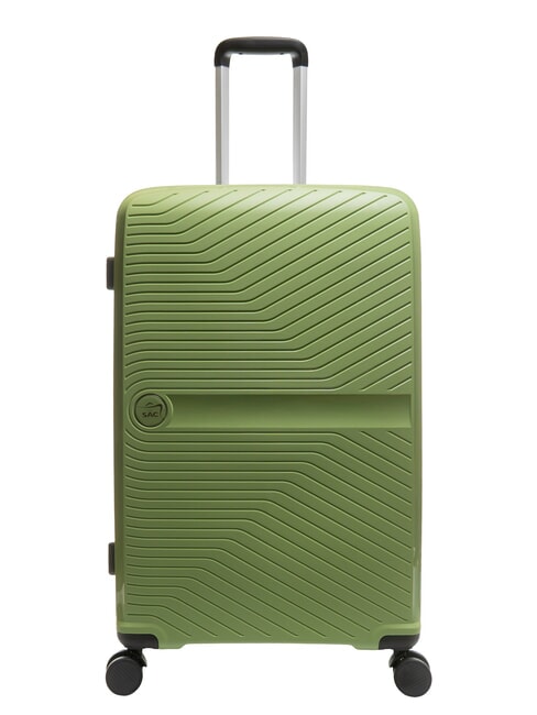 LESAC SLIDE Trolley grande espandibile ultraresistente sage green - Trolley Rigidi