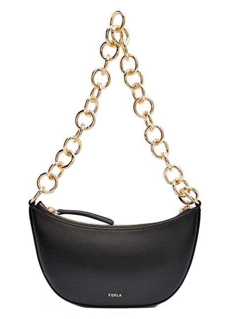 FURLA SFERA Borsa mini a spalla in pelle stampa ares Nero - Borse Donna
