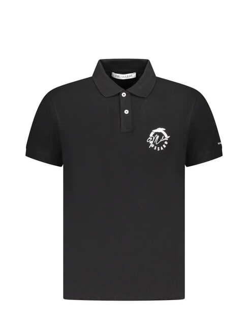 TRUSSARDI BASIC Polo in cotone black - Polo Uomo