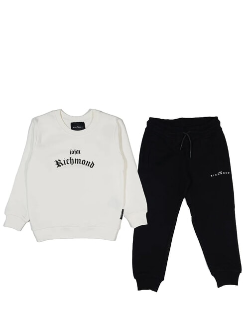 JOHN RICHMOND GUMMEL Tuta completo Felpa e Pantaloni milk/black - Tute bambini