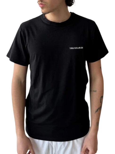 TRUSSARDI BRUSH  T-shirt a maniche corte black - T-shirt Uomo