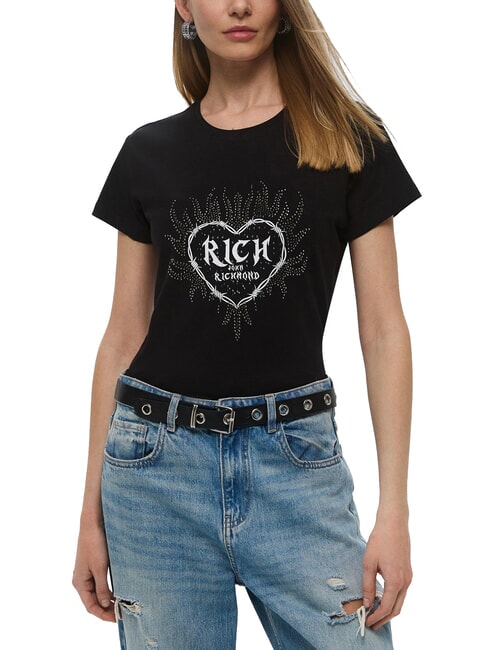 JOHN RICHMOND ZARES  T-shirt a maniche corte black - T-shirt e Top Donna
