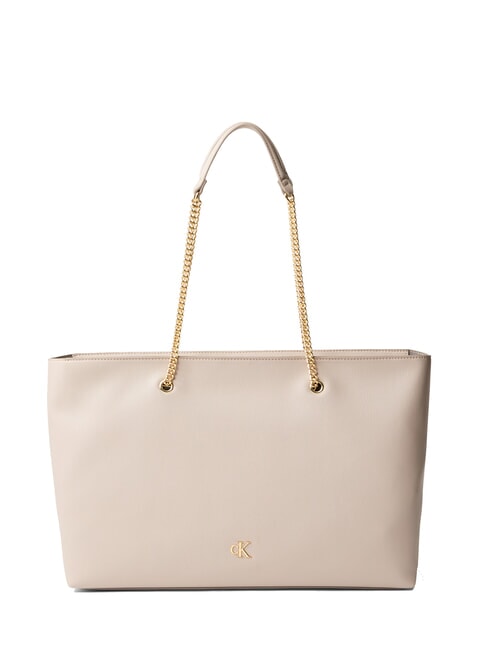 CALVIN KLEIN CKJ MINIMAL MONOGRAM Borsa shopping manici catena chateau - Borse Donna