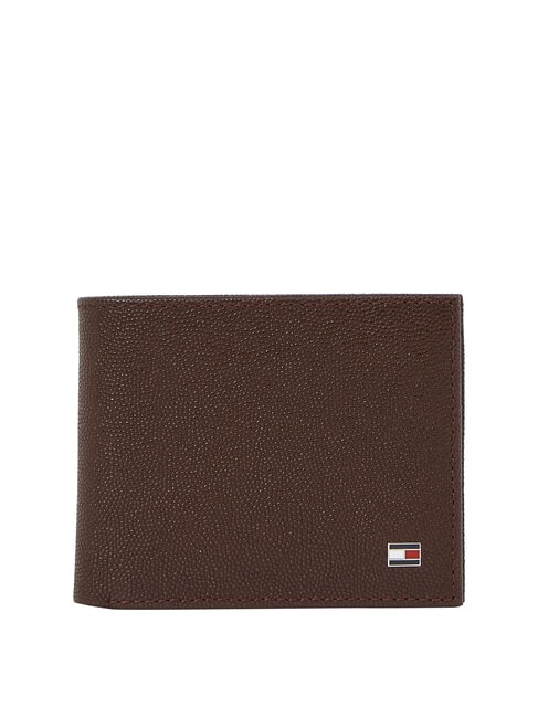 TOMMY HILFIGER TH FLAG Portafoglio Uomo in pelle coffee bean - Portafogli Uomo