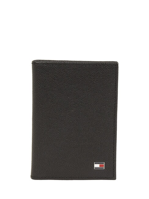 TOMMY HILFIGER TH FLAG  Portafoglio verticale in pelle black - Portafogli Uomo