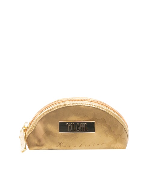 ALVIERO MARTINI PRIMA CLASSE GEO Necessaire mezzaluna medio oro anticato - Bustine & Necessaire