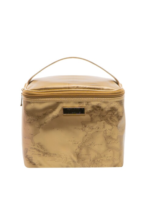 ALVIERO MARTINI PRIMA CLASSE GEO Beauty case medio con manico oro scuro - Beauty Case