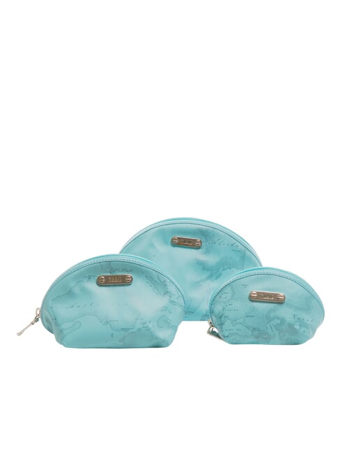 ALVIERO MARTINI PRIMA CLASSE GEO Set tre bustine a matrioska Acquamarina - Bustine & Necessaire