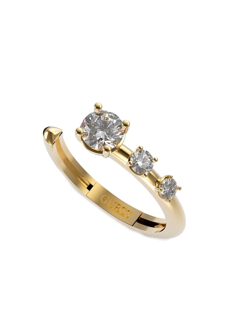 GUESS SUNBURST Anello con zirconi yellow gold - Anelli