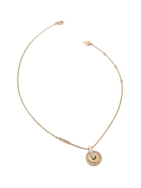 GUESS LOVE Collana con charm circolare oro - Collane