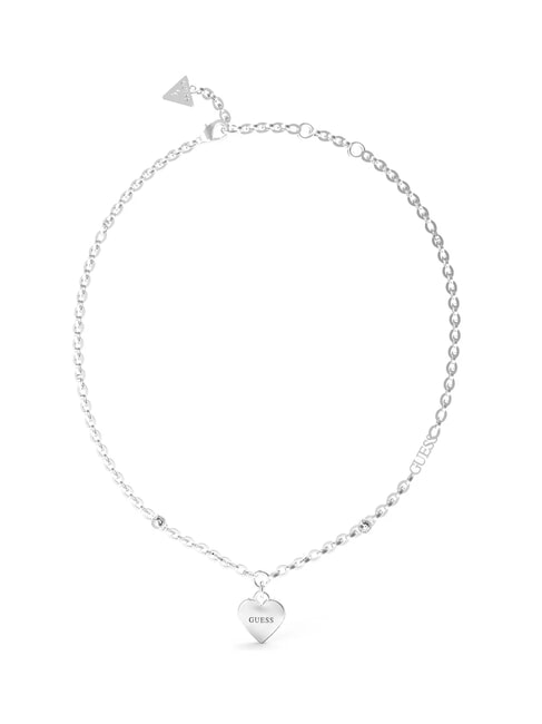 GUESS FALLING IN LOVE Collana con cuore SILVER - Collane
