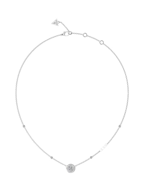 GUESS DREAMING Collana con charm circolare SILVER - Collane