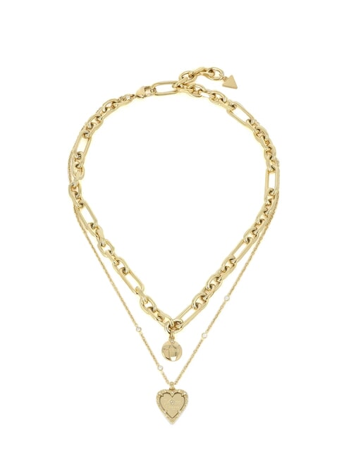 GUESS ALL OF US Collana doppia con pendenti yellow gold - Collane