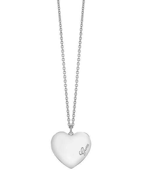 GUESS HEARTBEAT Collana con cuore piatto silver - Collane