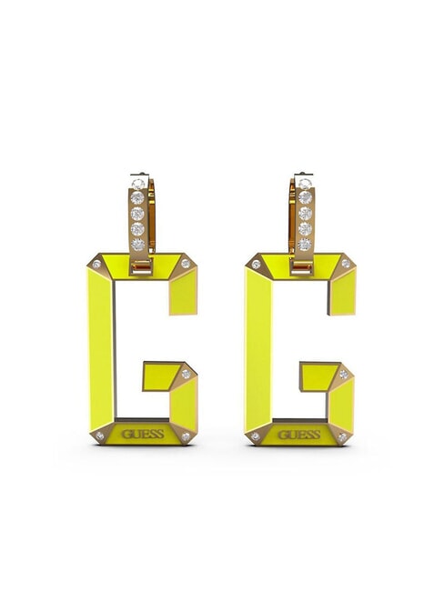 GUESS G-SHADES Orecchini con G pendente ylw gold/neon yellow - Orecchini