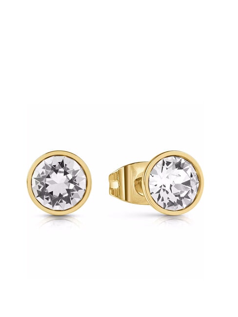 GUESS STUDS PARTY Orecchini con cristallo incastonato yellow gold - Orecchini