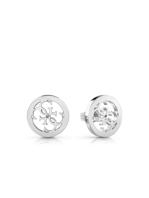 GUESS STUDS PARTY Orecchini al lobo con logo 4G SILVER - Orecchini