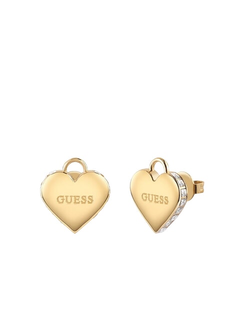 GUESS FALLING IN LOVE Orecchini lucchetto a cuore yellow gold - Orecchini