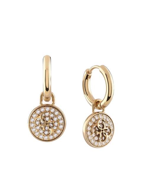 GUESS DREAMING Orecchini a cerchio con pendenti yellow gold - Orecchini