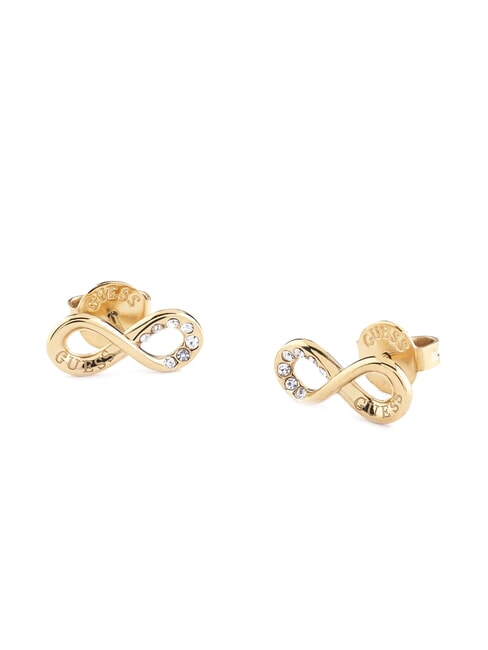 GUESS ENDLESS DREAM Orecchini simbolo infinito con zirconi yellow gold - Orecchini