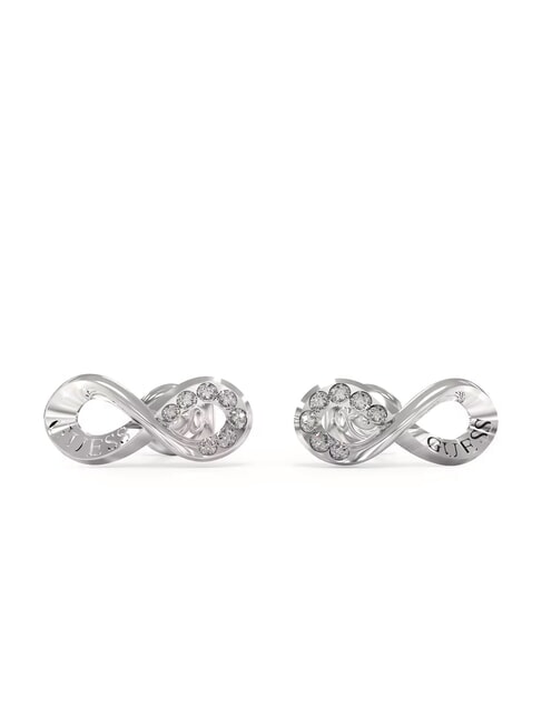 GUESS ENDLESS DREAM Orecchini simbolo infinito con zirconi SILVER - Orecchini