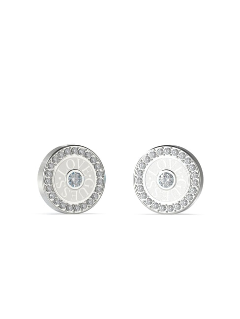 GUESS LOVE Orecchini circolari con zirconi SILVER - Orecchini