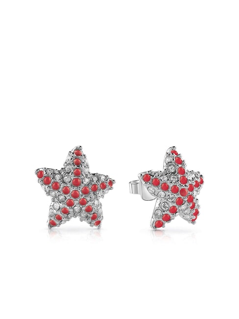 GUESS STARFISH Orecchini stella di mare con cristalli SILVER - Orecchini