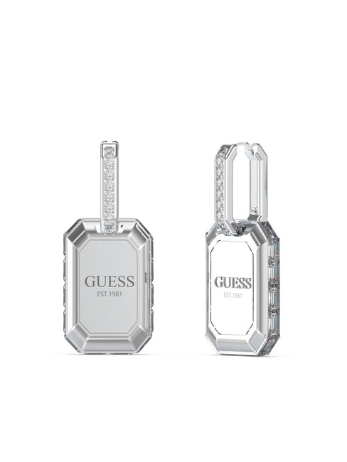 GUESS HASHTAG Orecchini con pendenti logati SILVER - Orecchini