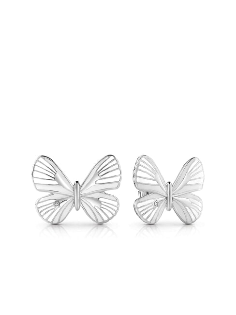 GUESS TROPICAL DREAM Orecchini a farfalla SILVER - Orecchini