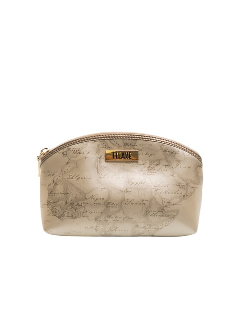 ALVIERO MARTINI PRIMA CLASSE GEO Bustina stondata piccola champagne - Bustine & Necessaire