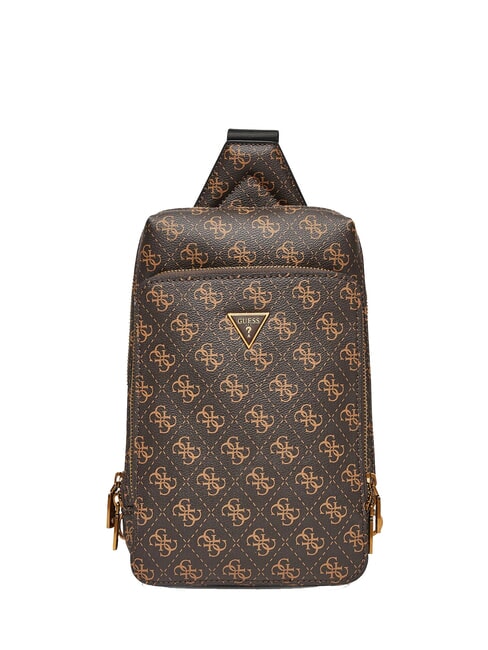 GUESS MILANO 4G Maxi Borsello brown/ochre - Tracolle Uomo