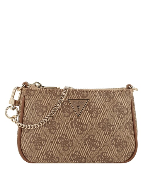 GUESS ORLINA  Necessaire con tracollina LATTE LOGO - Bustine & Necessaire