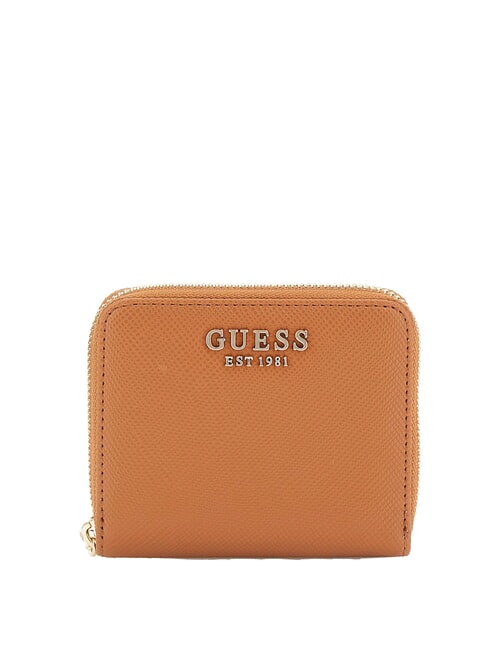 GUESS LAUREL 2  Portafoglio zip around piccolo light cognac - Portafogli Donna